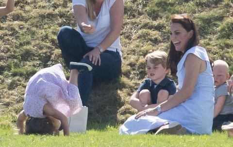 Prince George and Princess Charlotte Play with Kate Middleton