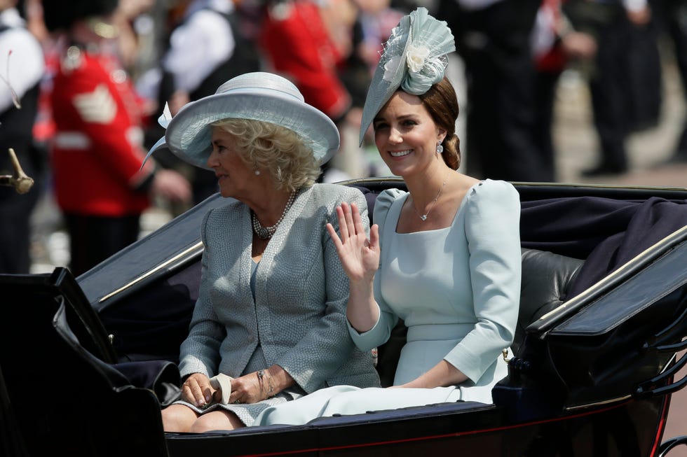 Kate Middleton Wears Ivory Coat Dress to 2022 Trooping the Colour