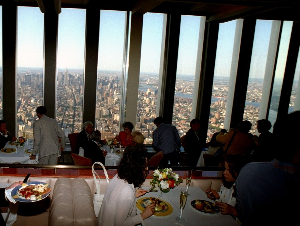 united states   june 26  opening of windows of the world restaurant in the world trade center  photo by john rocany daily news archive via getty images