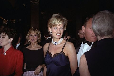 united states   december 09  princess diana is on hand at the costume institute gala at the metropolitan museum of art  photo by richard corkeryny daily news archive via getty images