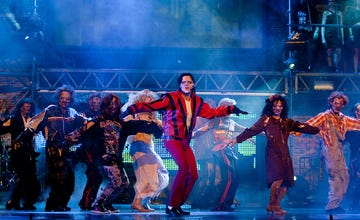 madrid, spain march 11 dancers perform michael jacksons thriller during the presentation of the show la magia continua a musical tribute to michael jacksin at lope de vega theatre on march 11, 2010 in madrid, spain photo by eduardo parragetty images