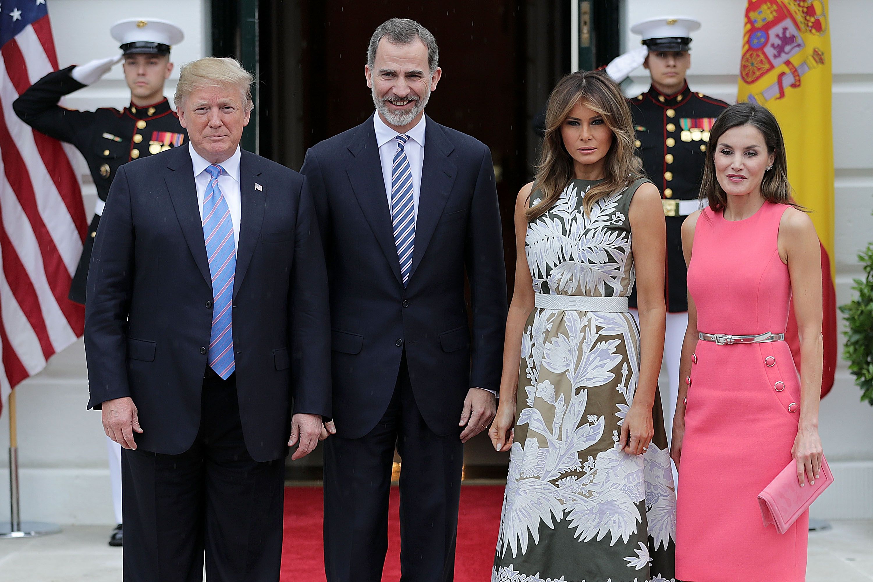 King Felipe VI of Spain, Queen Letizia of Spain, Princess Sofia and  Princess Leonor at the Congress during the Kings first speech to make his  proclamation as King of Spain to the