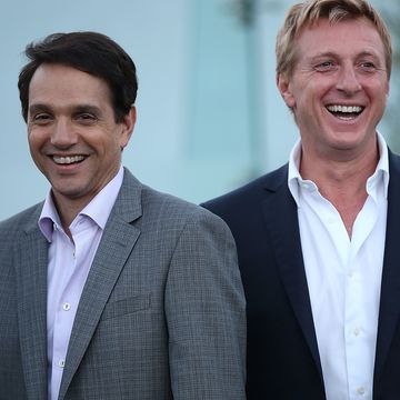 west hollywood, ca   june 19  l r ralph macchio and william zabka attend a private party celebrating hit youtube originals cobra kai, impulse and ryan hansen solves crimes on television at the london west hollywood on june 19, 2018 in west hollywood, california  photo by phillip faraonegetty images for youtube originals