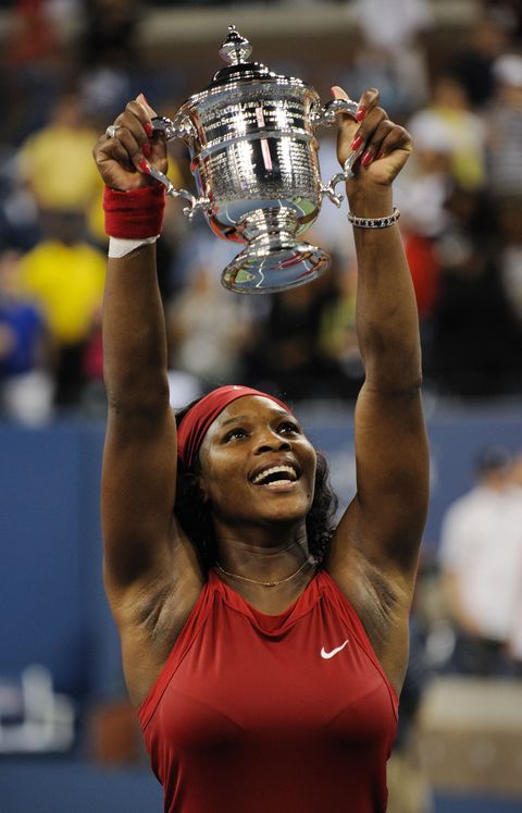 Serena Williams of the US is all smiles
