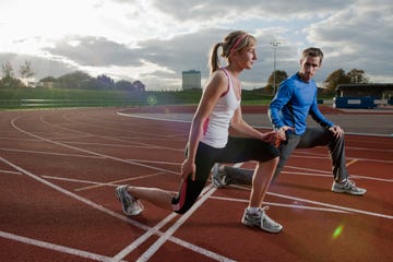 dos corredores entrenando