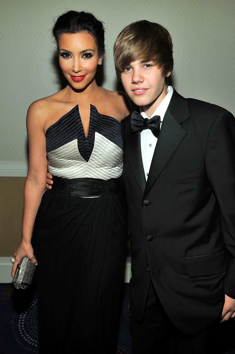washington may 01 kim kardashian and justin bieber attend the timecnnpeoplefortune 2010 white house correspondents dinner pre party at hilton washington hotel on may 1, 2010 in washington, dc photo by larry busaccagetty images for time inc