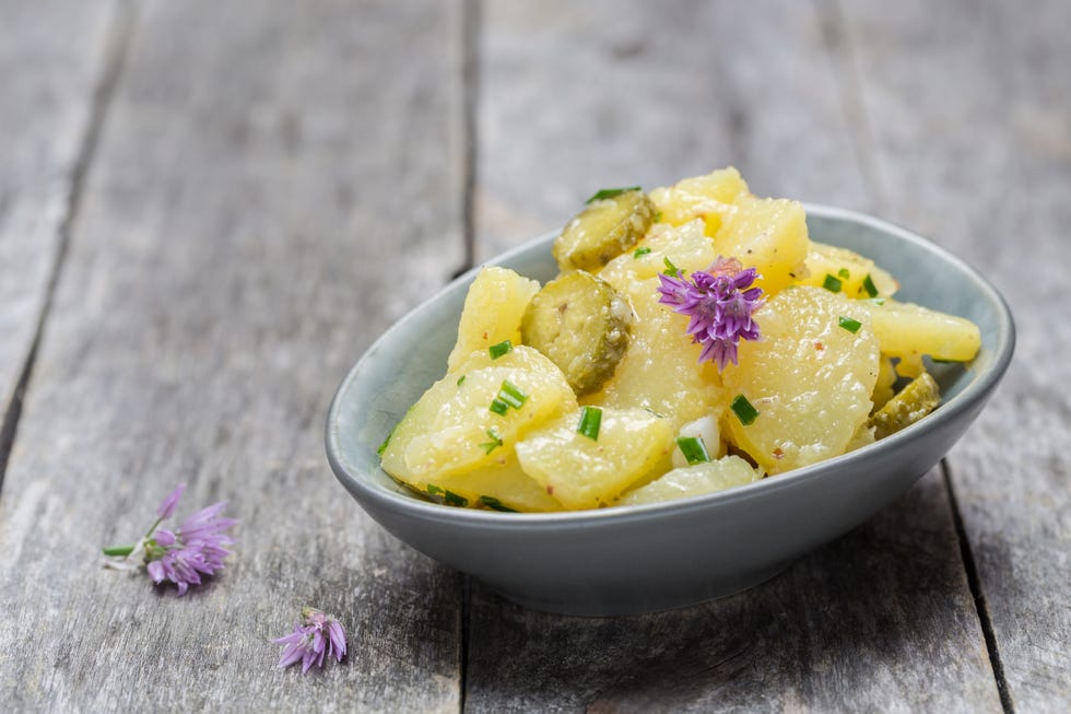 ways to use pickle juice pickle wash potatoes potato salad with herbs and pickles
