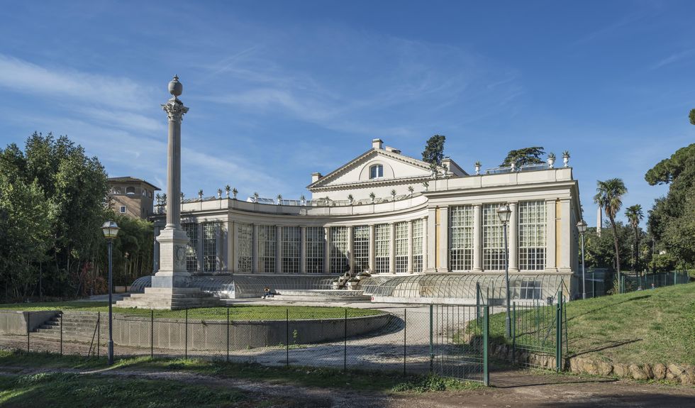 Theatre of Villa Torlonia, once residence of Mussolini, now a museum and public park, Nomentano, Rome, Lazio, Italy