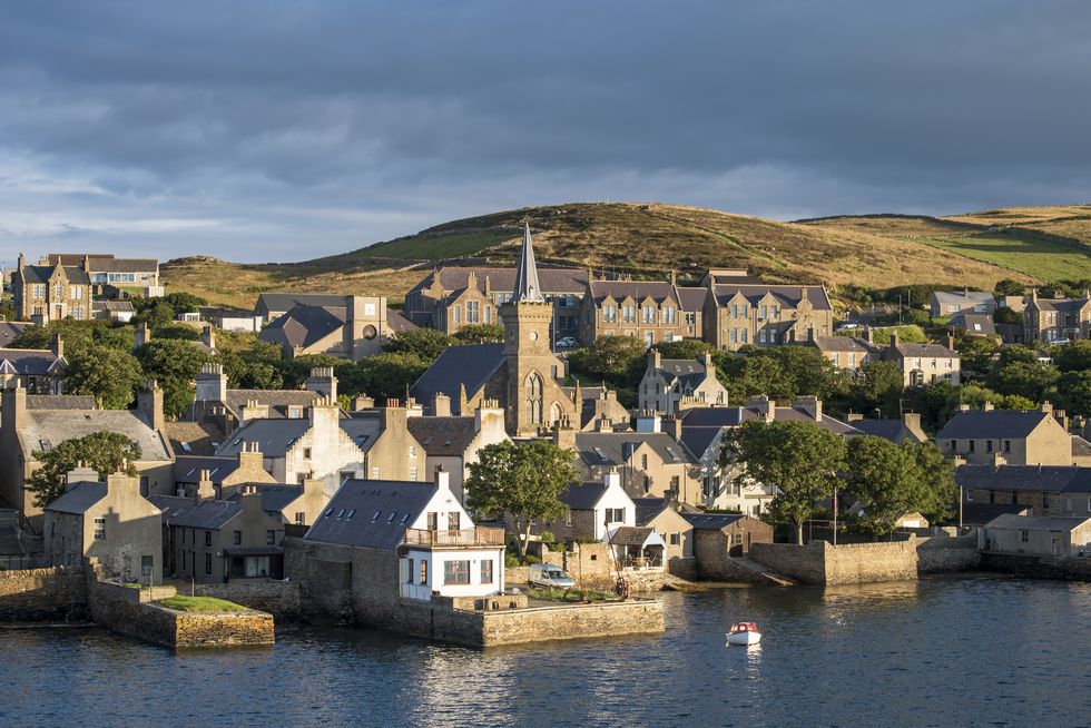 stromness village in the orkney islands