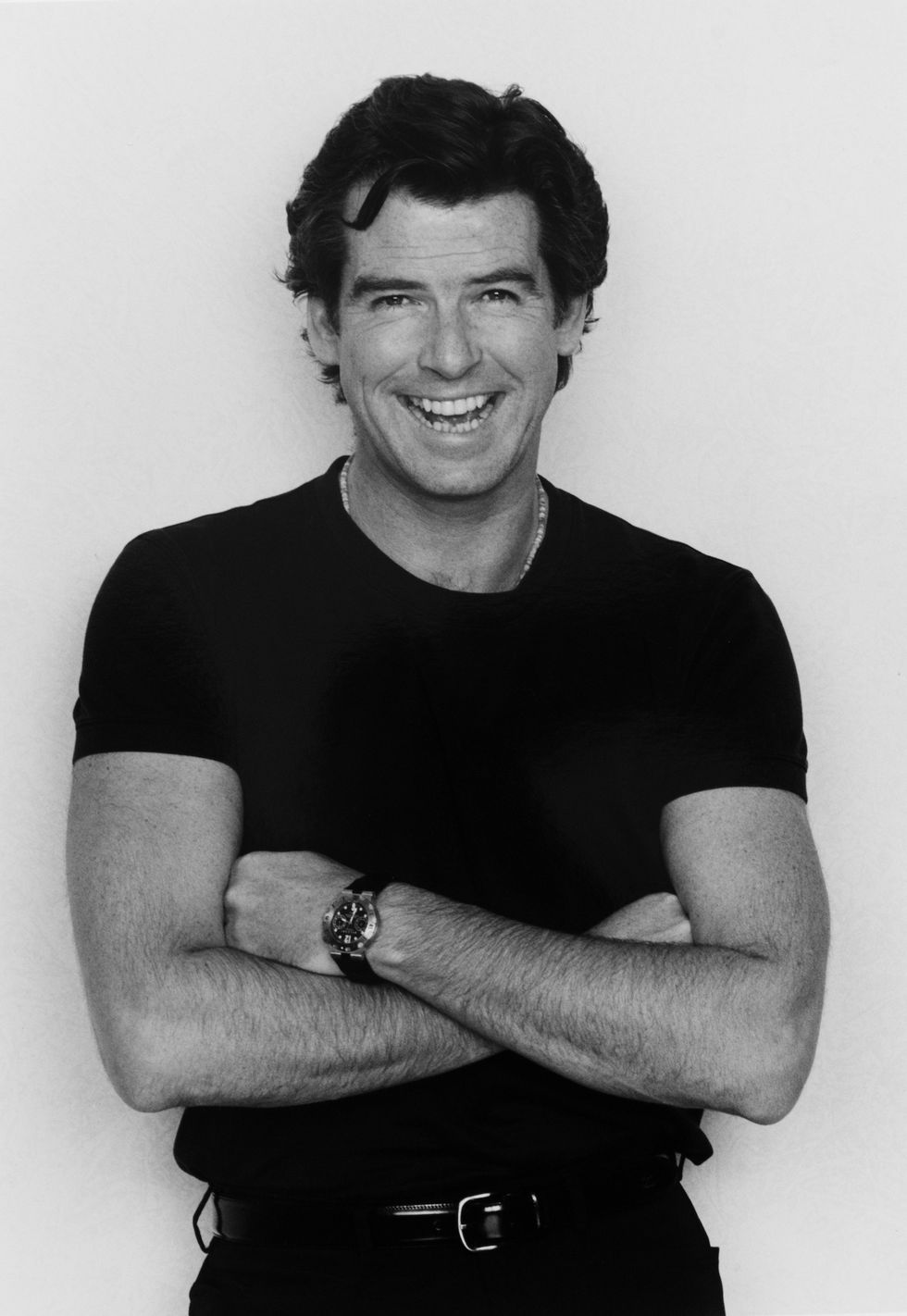 actor pierce brosnan, starring in the film 'tomorrow never dies' as james bond, poses for a photoshoot in germany, 1997 photo by dave hoganhulton archivegetty images