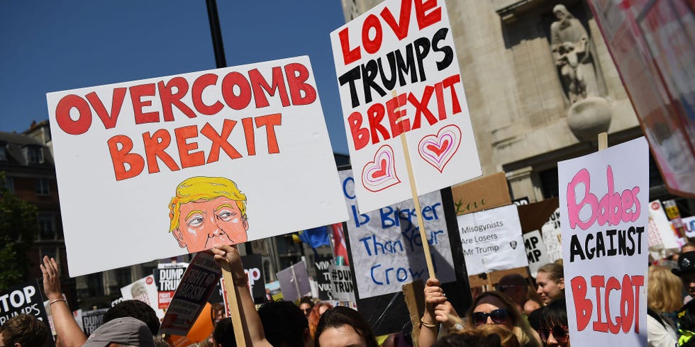 Thousands protest Donald Trump's UK visit: in pictures