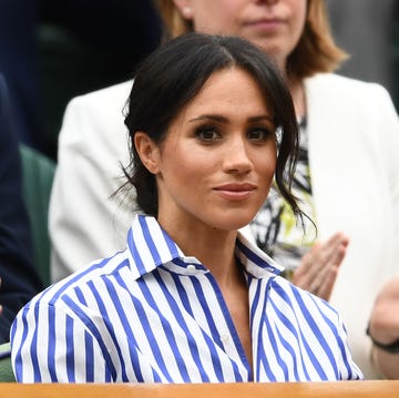 Day Twelve: The Championships - Wimbledon 2018 london, england july 14 meghan, duchess of sussex attends day twelve of the wimbledon lawn tennis championships at all england lawn tennis and croquet club on july 14, 2018 in london, england photo by clive masongetty images