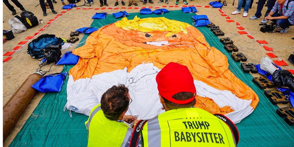 Thousands protest Donald Trump's UK visit: in pictures