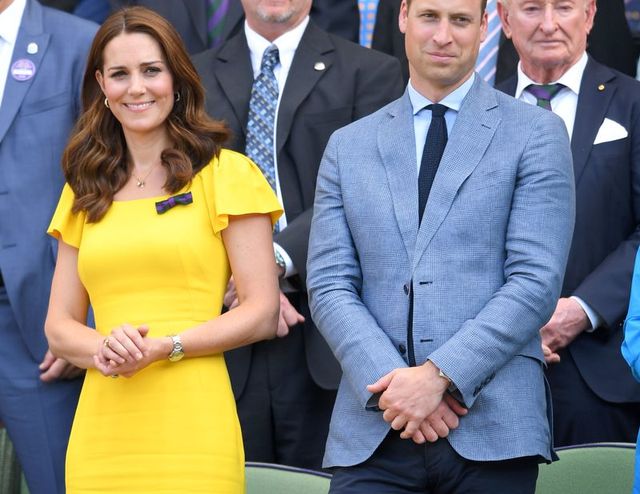 london, england   july 15  catherine, duchess of cambridge and prince william, duke of cambridge  attend the mens single final on day thirteen of the wimbledon tennis championships at the all england lawn tennis and croquet club on july 15, 2018 in london, england  photo by karwai tangwireimage