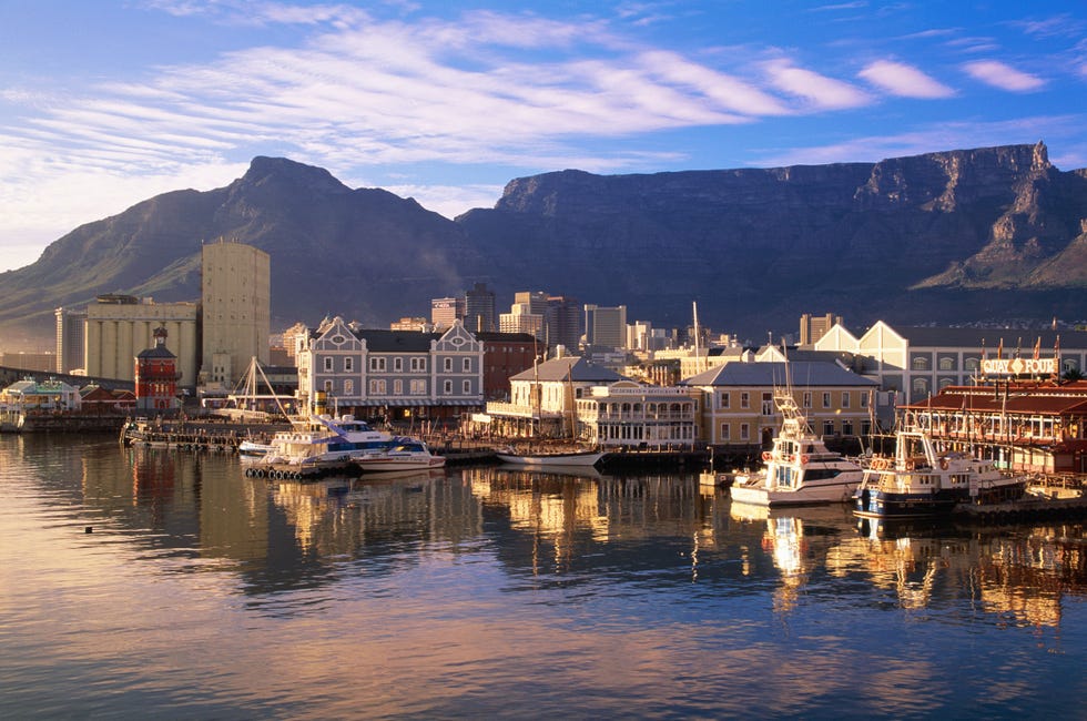 table mountain in background