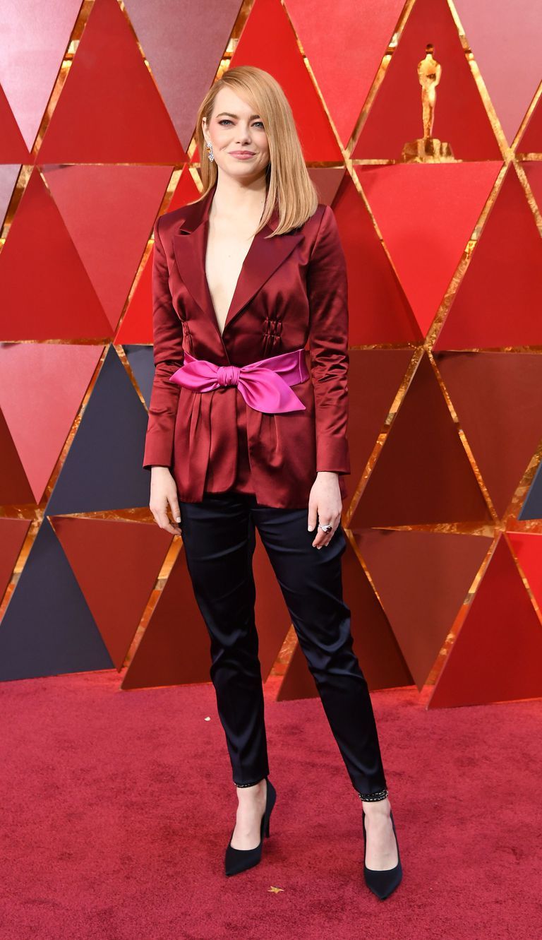 Emma Stone Rocks Chic Pantsuit at Oscars 2018!: Photo 4044118