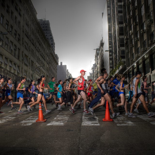 science running marathon