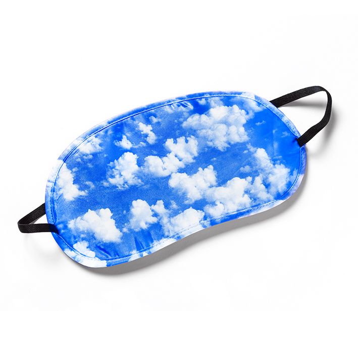 face mask with clouds