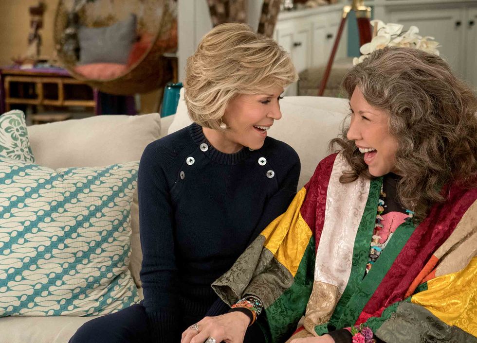 Jane Fonda and Lily Tomlin in Grace and Frankie.