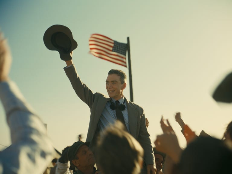 cillian murphy is j robert oppenheimer in oppenheimer, written, produced, and directed by christopher nolan