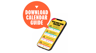 button to download the 2022 fitness challenge calendar guide on your phone or desktop