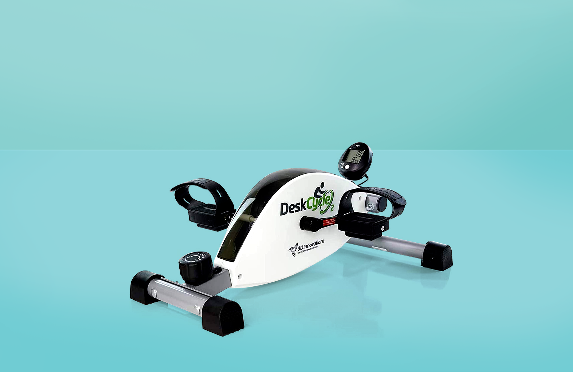 DeskCycle 2 Under Desk Bike Pedal Exerciser with Adjustable Leg - Mini  Exercise Bike Desk Cycle, Leg Exerciser for Physical Therapy & Desk Exercise