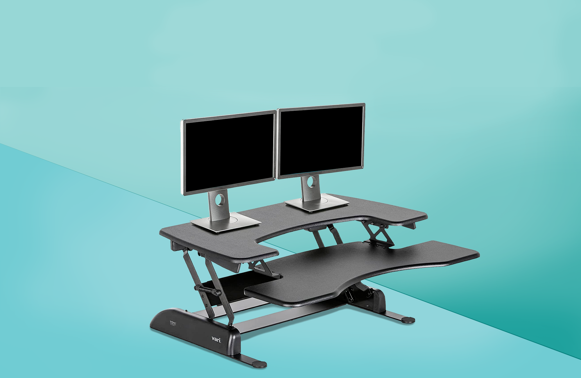 Small Standing Desk Converter for Laptops Single Monitors sit