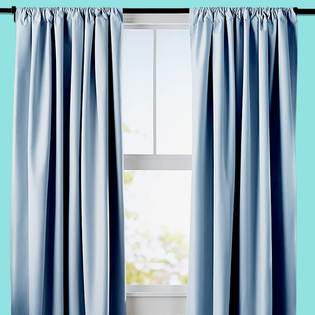 Opaque curtain - green medium solid with desig, Bedding & Decor