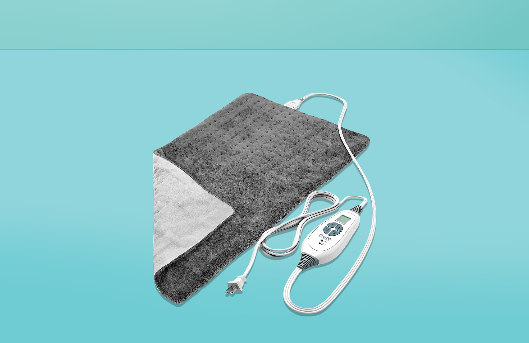 HSA Eligible  Copy of Calming Heat Massaging Weighted Heating Pad, 12  Settings - 3 Heat, 9 Massage, 20” x 24”, 5 lbs