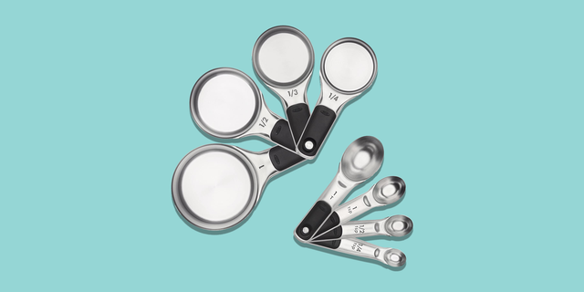 Stainless Steel Magnetic & Red Measuring Cups