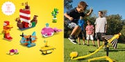 lego sets and stomp rockets are great toys for 5 year old boys