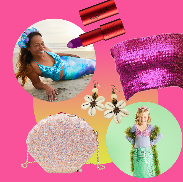 Mermaid Halloween Makeup and Costume For Kids! 