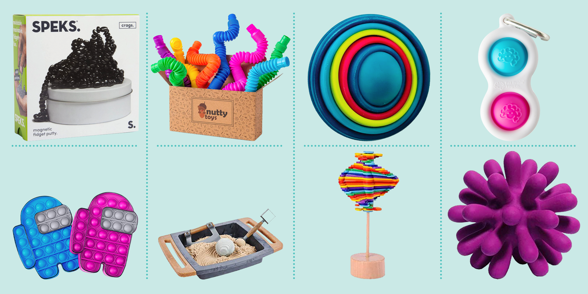 4-Pack Children Mini Size Fidget Spinner Toys Hand Spinner Best Toys for  Kids Girls Boys Fit The Small Hand