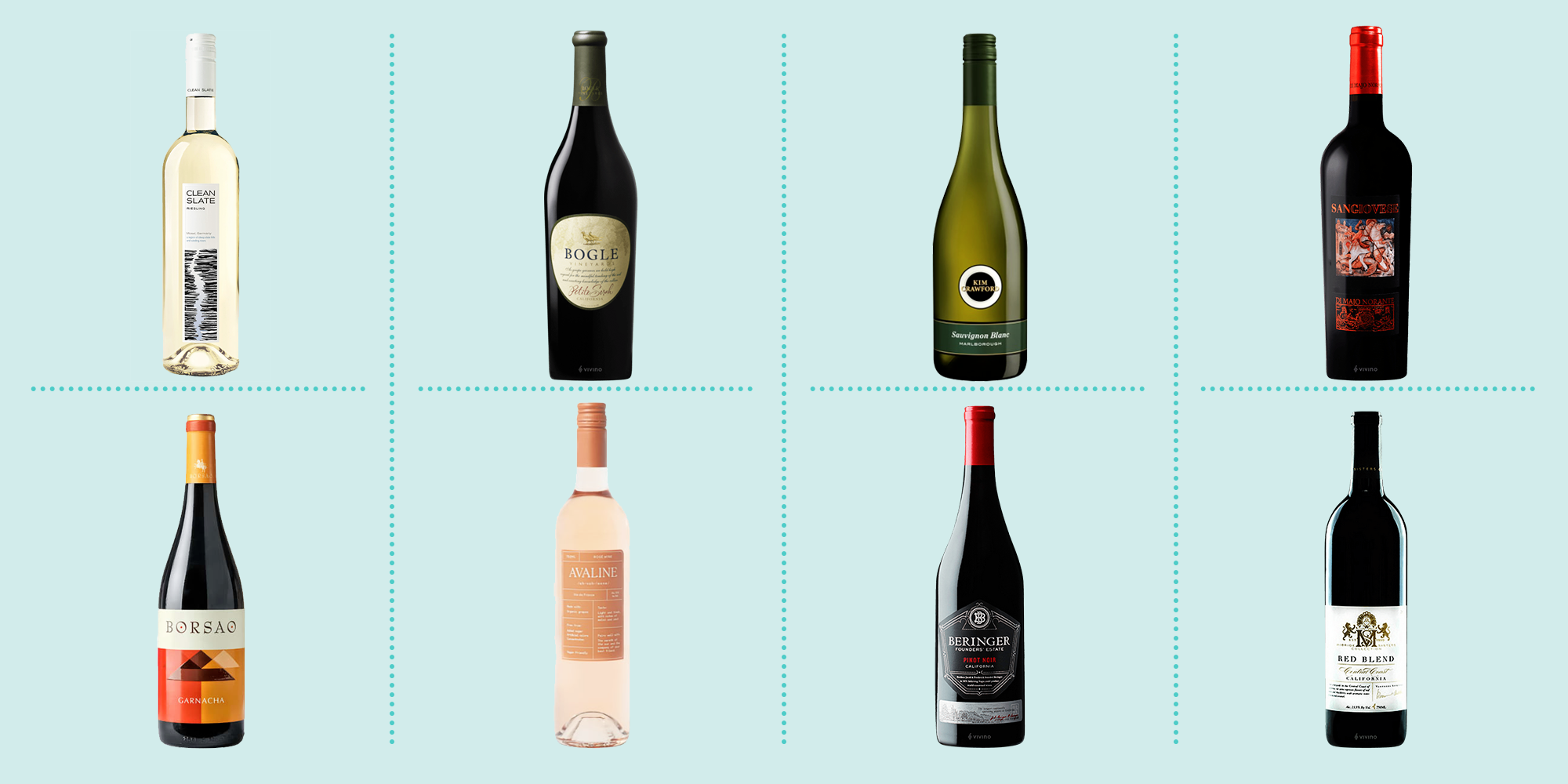 Different wine shop brands