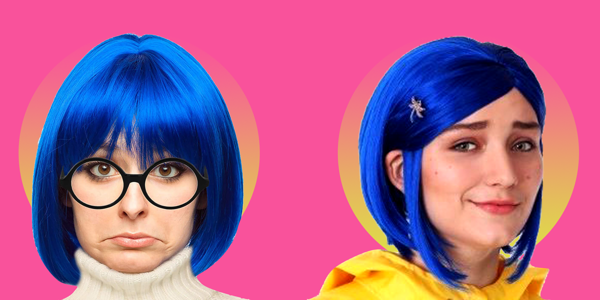 Blue wig girl best sale