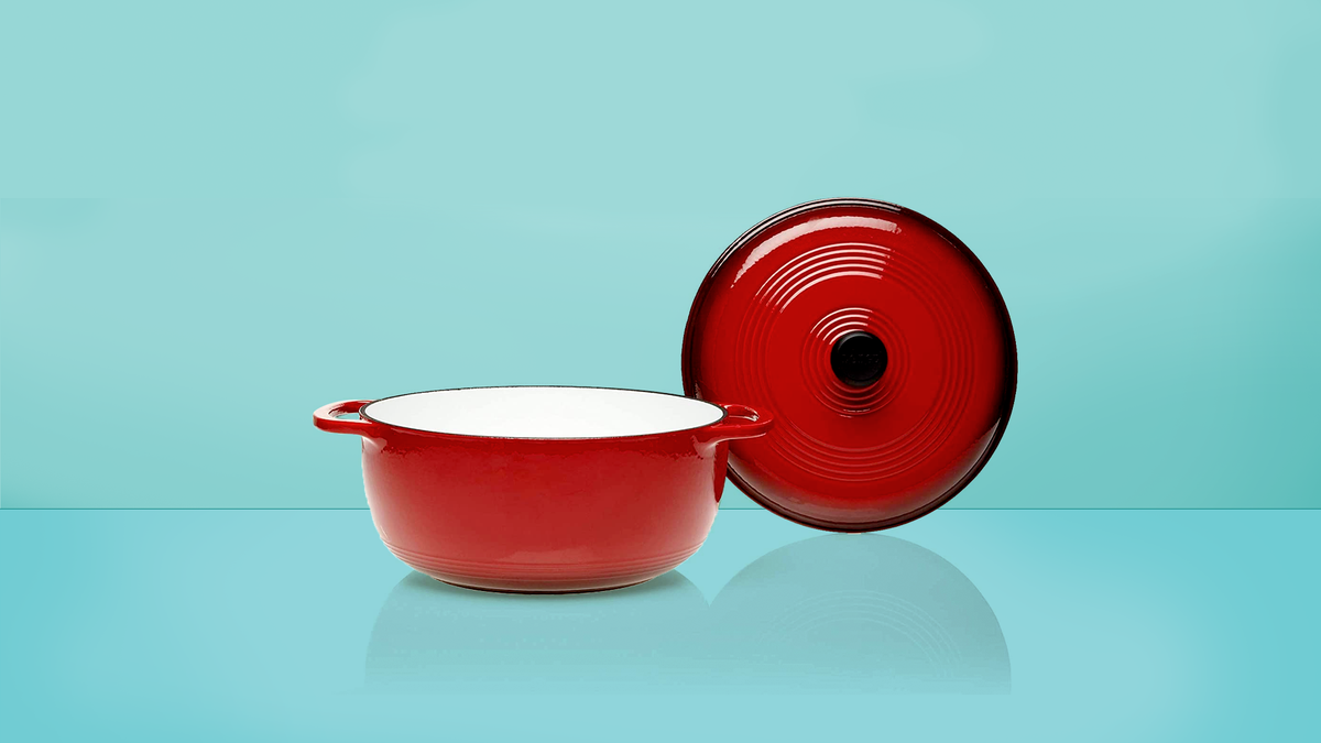 Cooking Light Allure 3 Quart Non-Stick Ceramic Saucepan with Lid, Red 