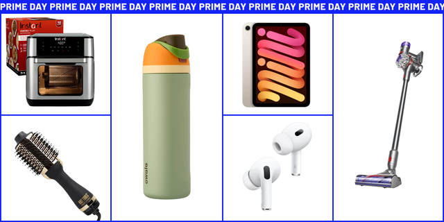 various modern household and tech products on sale for amazon prime day 2025