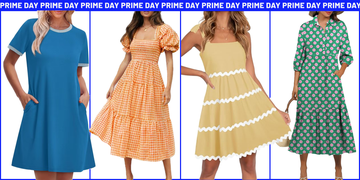 collection of womens dresses and a casual blue dress