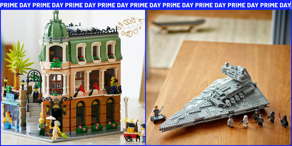 two lego sets side by side