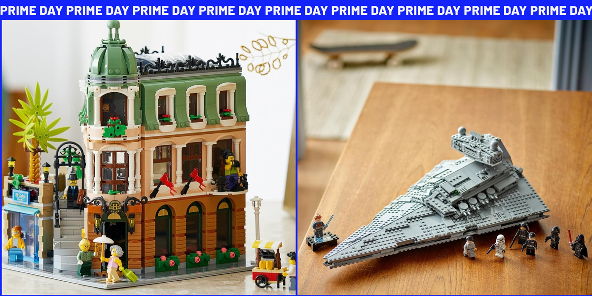 Two LEGO sets side by side two lego sets side by side