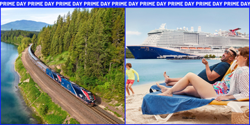 amazon prime day 2025 travel partner deals on amtrak, avis, budget, carnival, royal caribbean, and select hotels