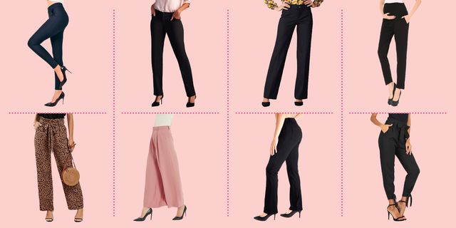 PUWEER Women's Dress Pants, Strechy Work Pants for Women Dressy