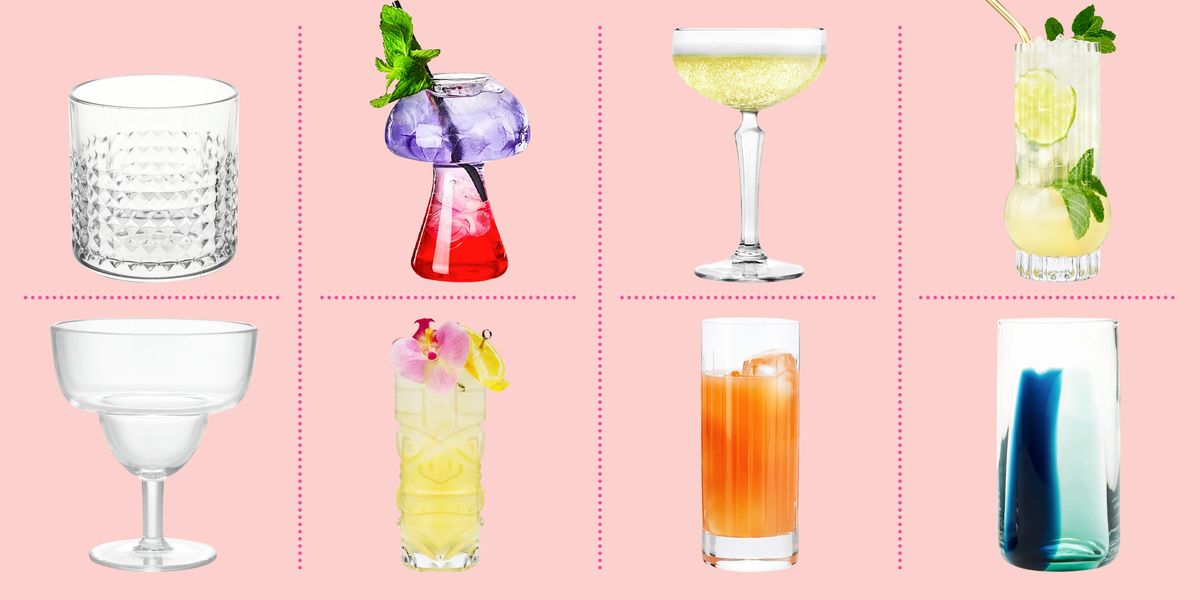 cocktails, cocktail glass