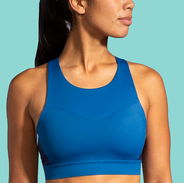 qolati Women’s Longline Halter Neck Sports Bra Wirefree Padded Rib Support  Yoga Bras Gym Running Workout Tank Tops