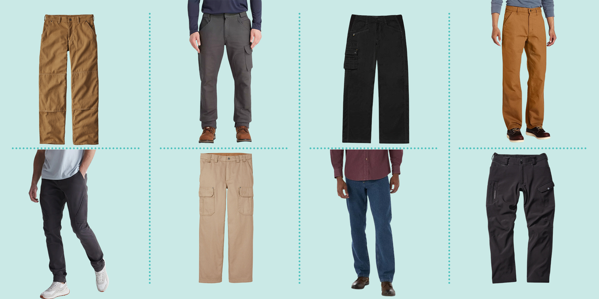 Classic Flat Pants / Rigid Polyester Twill Fabric / Men's Size 42