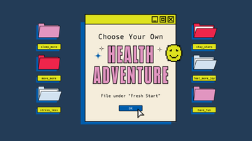 interactive healththemed interface with folder options
