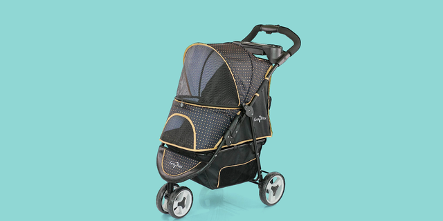 Luxury Double Pet Strollers, 3 in 1 Detachable Four Wheels