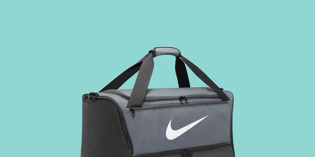 Nike Brasilia 9.5 Training Duffel Bag Mens Grey Medium Size 60 Litre  Sportswear