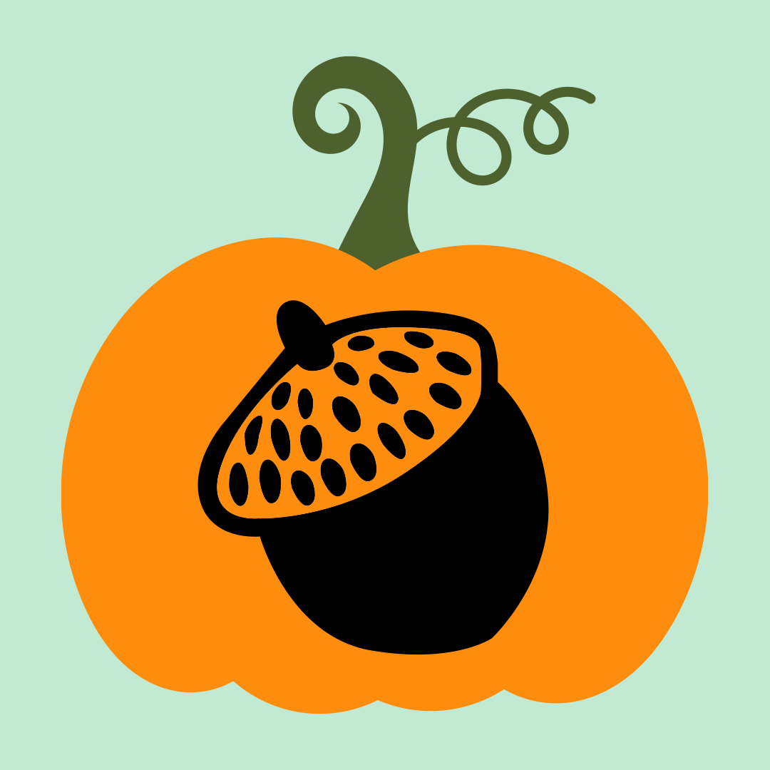 printable pumpkin stencils — acorn