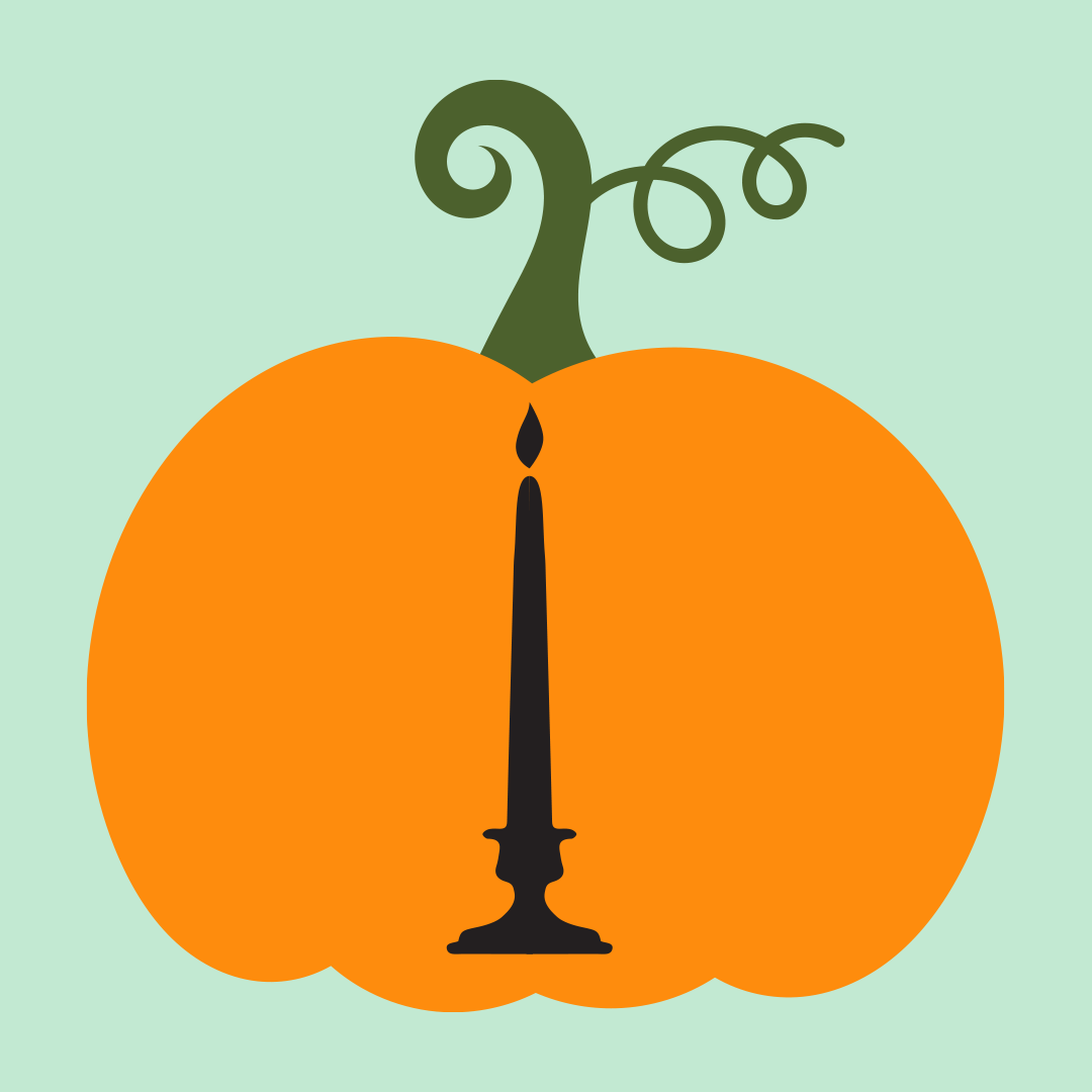 printable pumpkin stencils — candle